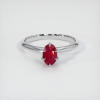 1.02 Ct. Ruby Ring, 10K White Gold 1