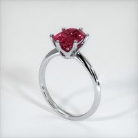 2.92 Ct. Pinkish Red Ruby Ring, 10K White Gold 2