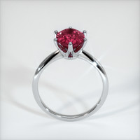 2.92 Ct. Pinkish Red Ruby Ring, 10K White Gold 3