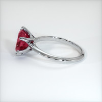 2.92 Ct. Pinkish Red Ruby Ring, 10K White Gold 4