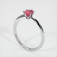 1.20 Ct. Pinkish Red Ruby Ring, 10K White Gold 2