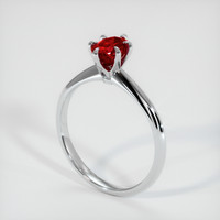 0.81 Ct. Ruby Ring, 10K White Gold 2