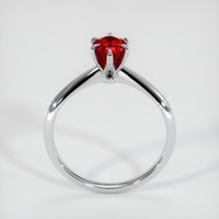 0.81 Ct. Ruby Ring, 10K White Gold 3