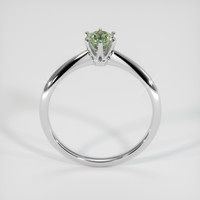 0.47 Ct. Bluish Green Sapphire Ring, 10K White Gold 3
