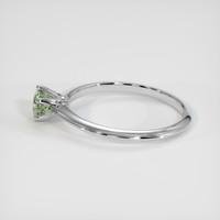 0.47 Ct. Bluish Green Sapphire Ring, 10K White Gold 4