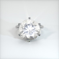 15.98 Ct. White Sapphire Ring, 10K White Gold 1