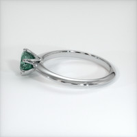 0.85 Ct. Bluish Green Sapphire Ring, 10K White Gold 4
