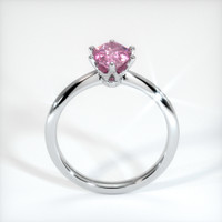 0.85 Ct. Pink Sapphire Ring, 14K White Gold 3