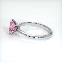 0.85 Ct. Pink Sapphire Ring, 14K White Gold 4