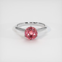 3.07 Ct. Padparadscha Sapphire Ring, 14K White Gold 1