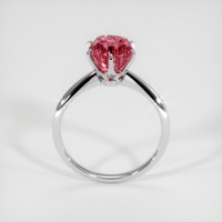 3.07 Ct. Padparadscha Sapphire Ring, 14K White Gold 3