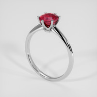 2.31 Ct. Ruby Ring, 14K White Gold 2