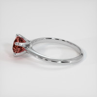 1.53 Ct. Padparadscha Sapphire Ring, 14K White Gold 4