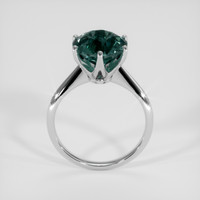 4.15 Ct. Bluish Green Sapphire Ring, 14K White Gold 3