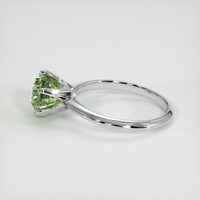 3.56 Ct. Green Sapphire Ring, 14K White Gold 4