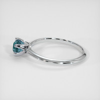 0.81 Ct. Sapphire Ring, 14K White Gold 4