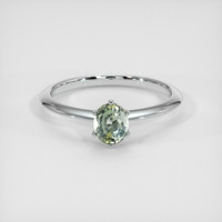 1.09 Ct. Sapphire Ring, 14K White Gold 1