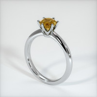 0.79 Ct. Sapphire Ring, 14K White Gold 2