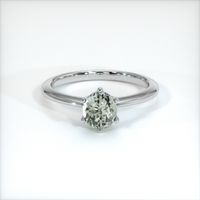 0.71 Ct. Sapphire Ring, 14K White Gold 1
