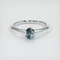 1.12 Ct. Sapphire Ring, 14K White Gold 1
