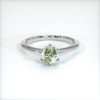 0.67 Ct. Sapphire Ring, 14K White Gold 1