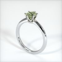 0.67 Ct. Sapphire Ring, 14K White Gold 2