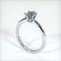 0.70 Ct. Sapphire Ring, 14K White Gold 2