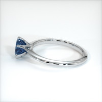 0.62 Ct. Sapphire Ring, 18K White Gold 4