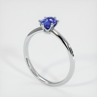 0.99 Ct. Sapphire Ring, 18K White Gold 2