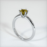 1.37 Ct. Sapphire Ring, 18K White Gold 2
