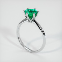 1.74 Ct. Emerald Ring, 18K White Gold 2