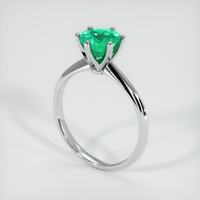2.21 Ct. Emerald Ring, 18K White Gold 2