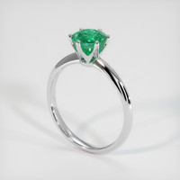 1.13 Ct. Emerald Ring, 18K White Gold 2