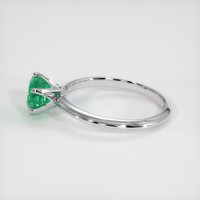 1.13 Ct. Emerald Ring, 18K White Gold 4