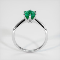 0.73 Ct. Emerald Ring, 18K White Gold 3