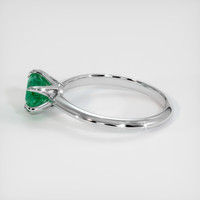 0.73 Ct. Emerald Ring, 18K White Gold 4
