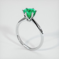 2.25 Ct. Emerald Ring, 18K White Gold 2