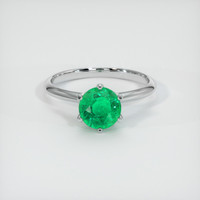 2.17 Ct. Emerald Ring, 18K White Gold 1