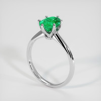 2.11 Ct. Emerald Ring, 18K White Gold 2