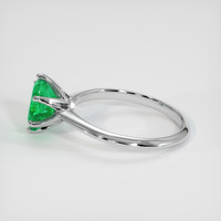 2.11 Ct. Emerald Ring, 18K White Gold 4