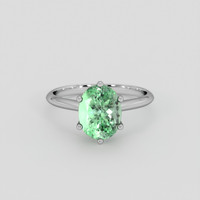 2.37 Ct. Emerald Ring, 18K White Gold 1