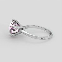 6.07 Ct. Pink Kunzite Ring, 18K White Gold 4