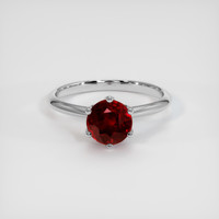 2.01 Ct. Ruby Ring, 18K White Gold 1
