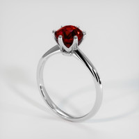 2.01 Ct. Ruby Ring, 18K White Gold 2