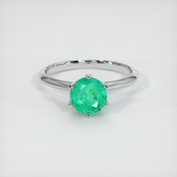 1.95 Ct. Emerald Ring, 18K White Gold 1