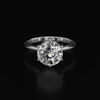 4.07 Ct. White Sapphire Ring, 18K White Gold 1