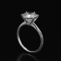 4.07 Ct. White Sapphire Ring, 18K White Gold 2