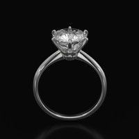 4.07 Ct. White Sapphire Ring, 18K White Gold 3