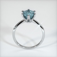 1.62 Ct. Greyish Blue Sapphire Ring, 18K White Gold 3
