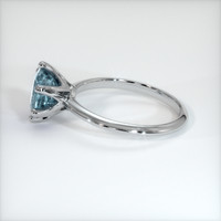 1.62 Ct. Greyish Blue Sapphire Ring, 18K White Gold 4
